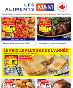 Circulaire Les Aliments M&M Circulaire Les Aliments M&M